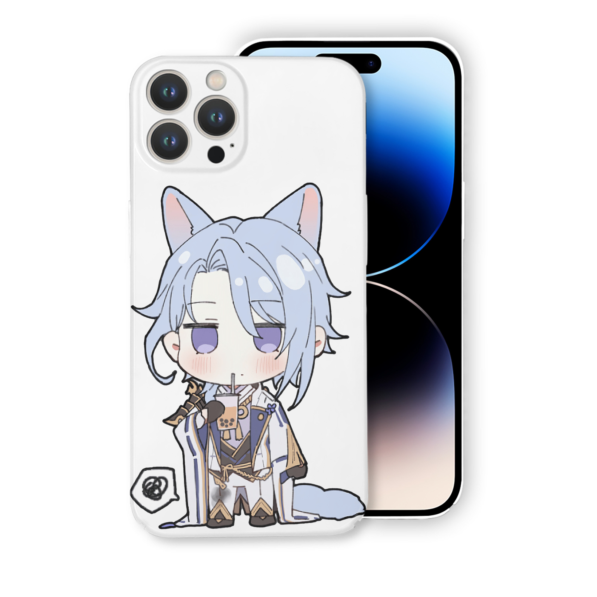 げんし神 神里綾人 かみさとあやと genshin Kamisato Ayato 【iPhone 14シリーズ対応】ハードケース